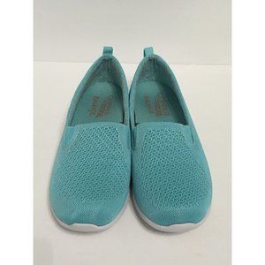 Copper Fit Balance 8 Teal Blue Slip On Casual Travel Comfort Sneakers